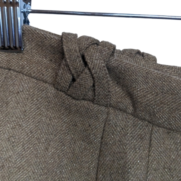 NWT French Connection Lurex Luxe Pants Camel Color Size 12 ✨ - Picture 13 of 14